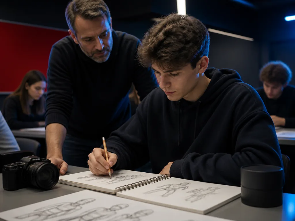 Étudiant comparant les formations de plusieurs écoles de jeu vidéo